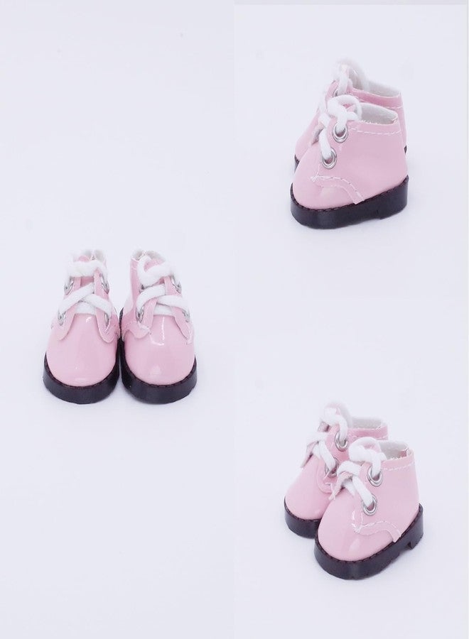 Etistta 17cm Doll Shoes for 17cm Doll Boots, 6.7 inch Doll Shoes Accessories (Pink) - Image 2